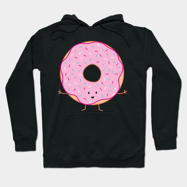 Pink Sprinkled Donut | by queenie's cards Hoodie by queenie's cards